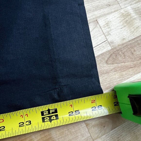 Madewell Slouchy‎ Straight Pants in Drapey Twill Black Trousers NS451 Size 0 P - Picture 13 of 13